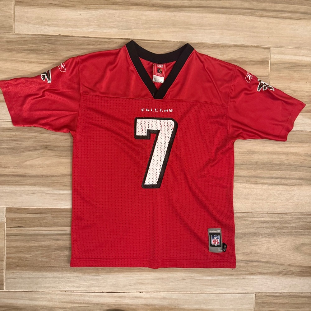 Reebok Michael Vick Atlanta Falcons NFL Jersey Red Youth Large 7 Football